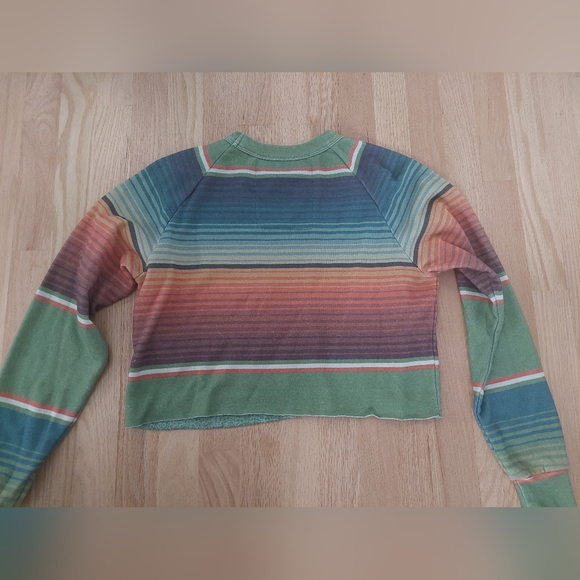 Aviator Nation Bolt Crop in Tulum Jungle Green - Picture 7 of 10